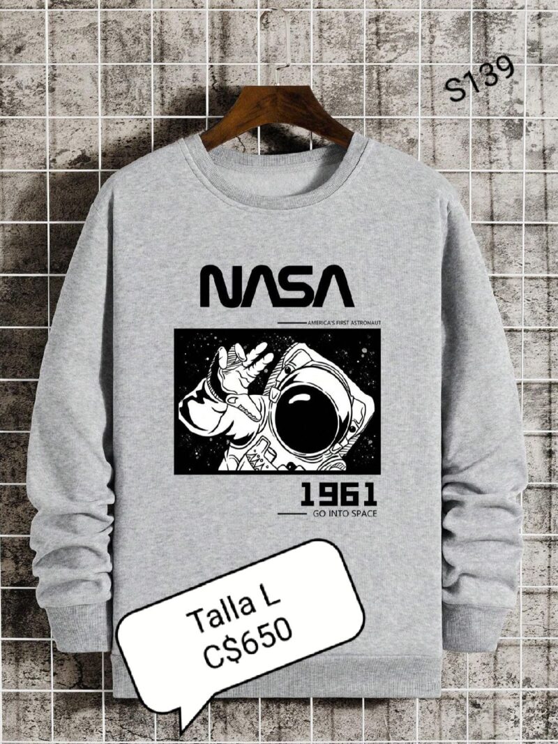 Sudadera gris de NASA