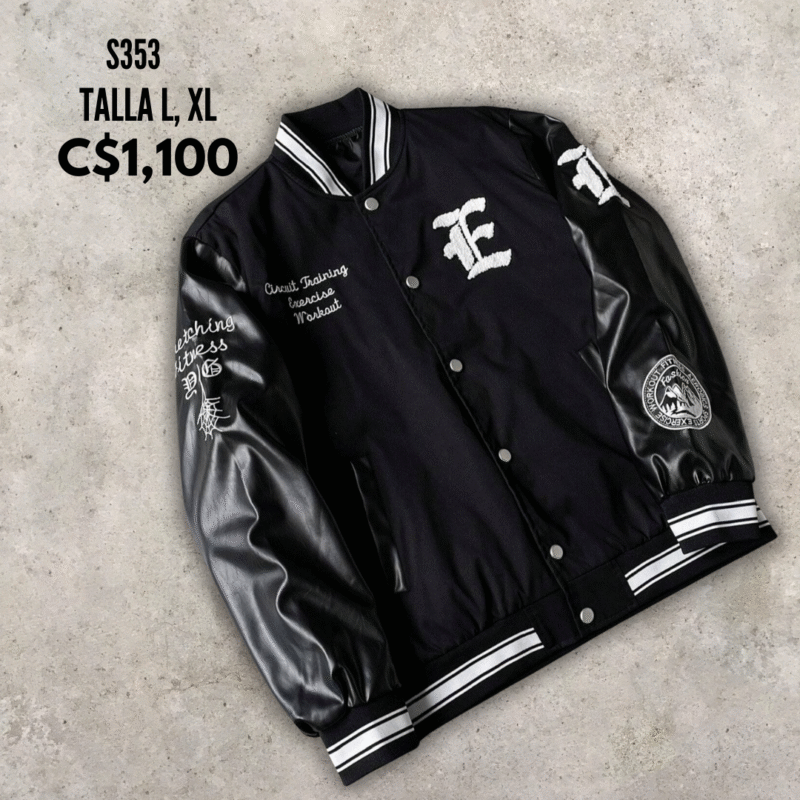 Chaqueta universitaria impermeable.--S353