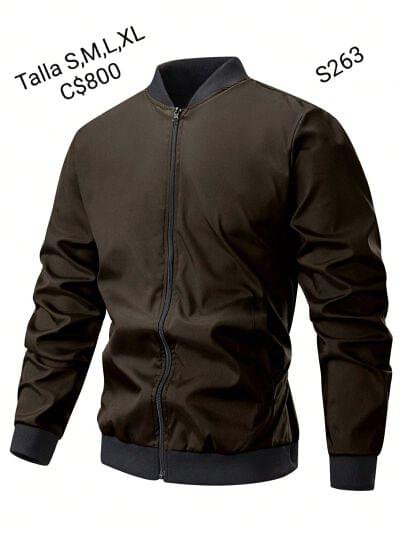 Chaqueta casual color café