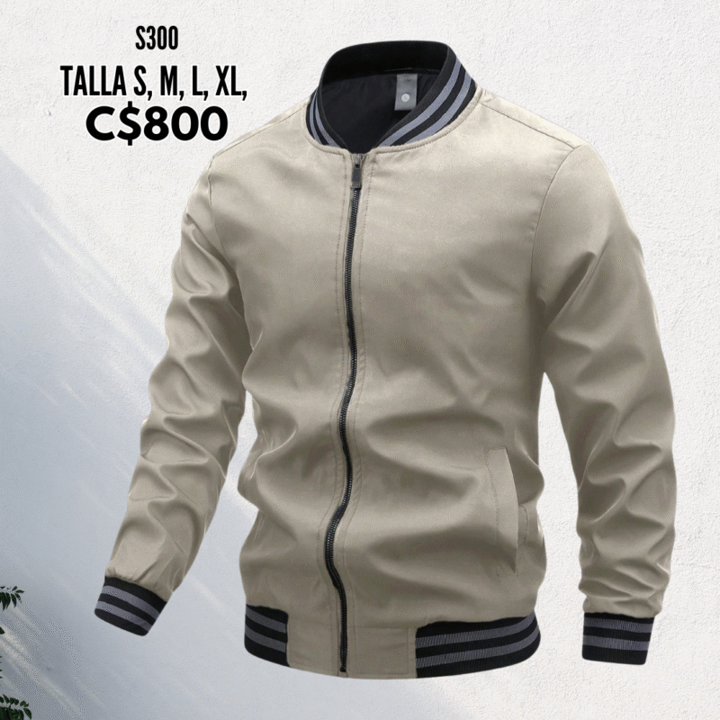 Chaqueta estilo impermeable color.--S300