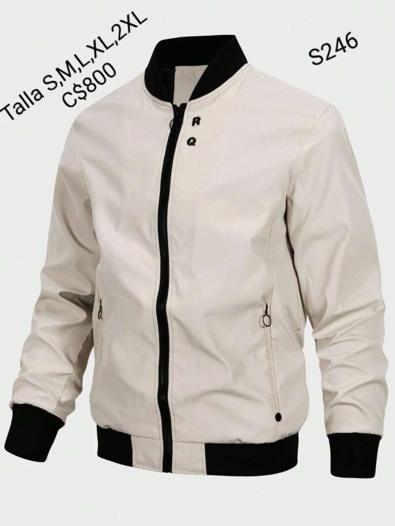 Chaqueta color crema.--S246