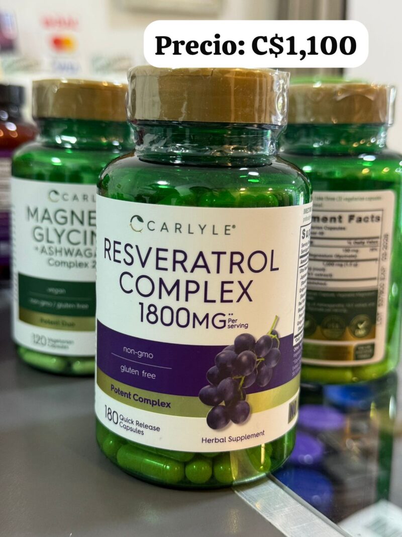 Resveratrol Complex 1800 mg 180 cápsula