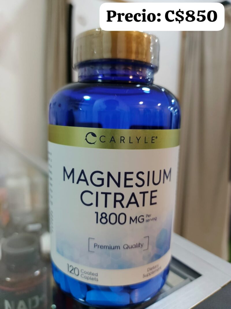 Citrato de magnesio 1800 miligramos