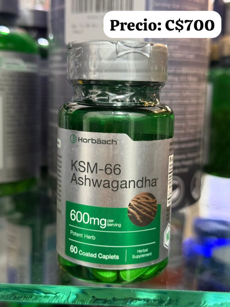 KSM 66 de - Ashwaganda de 600mg de 60 cápsulas laboratorio Hoorbach