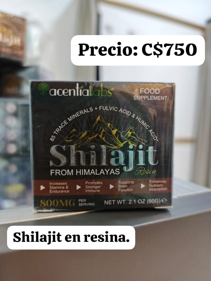 Shilajit en Resina