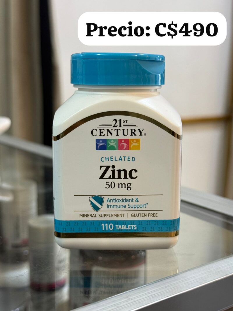 Zinc de 50mg de 110 tabletas