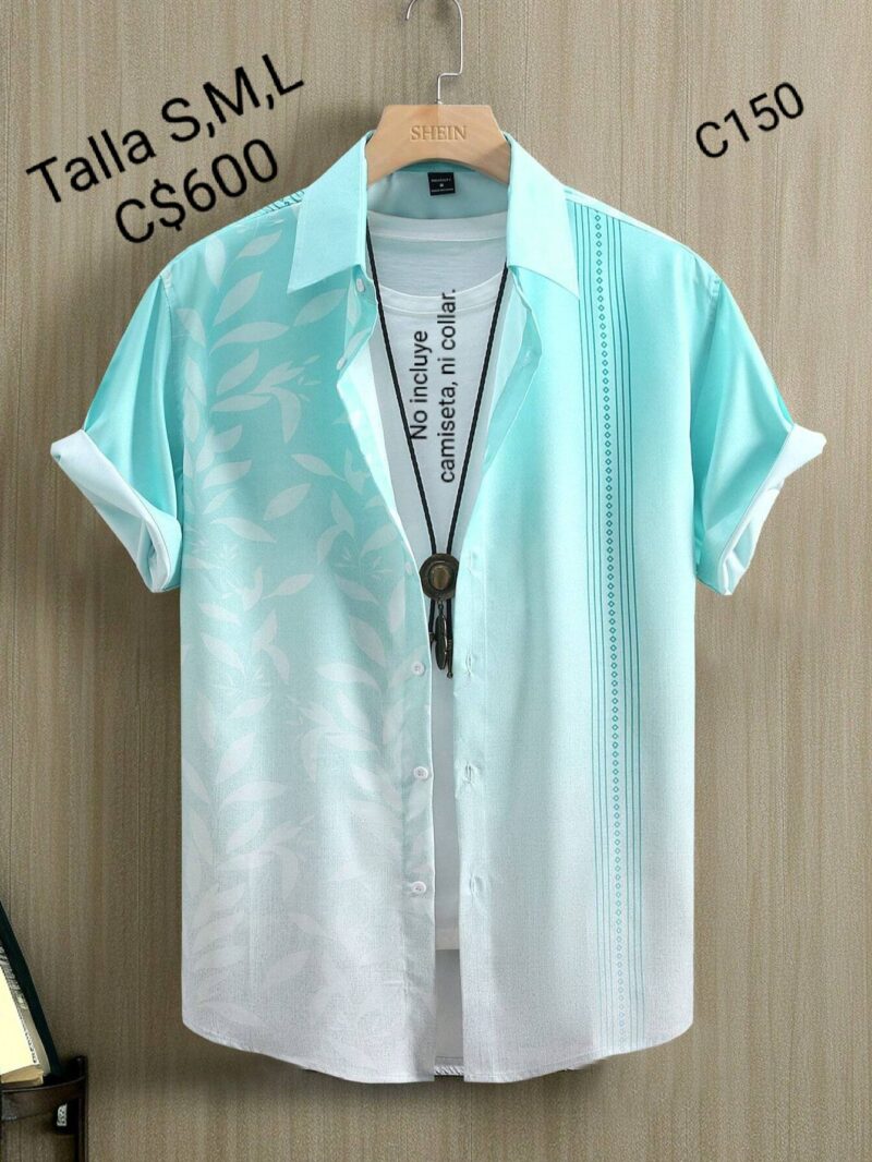 Camisa de vestir verde menta