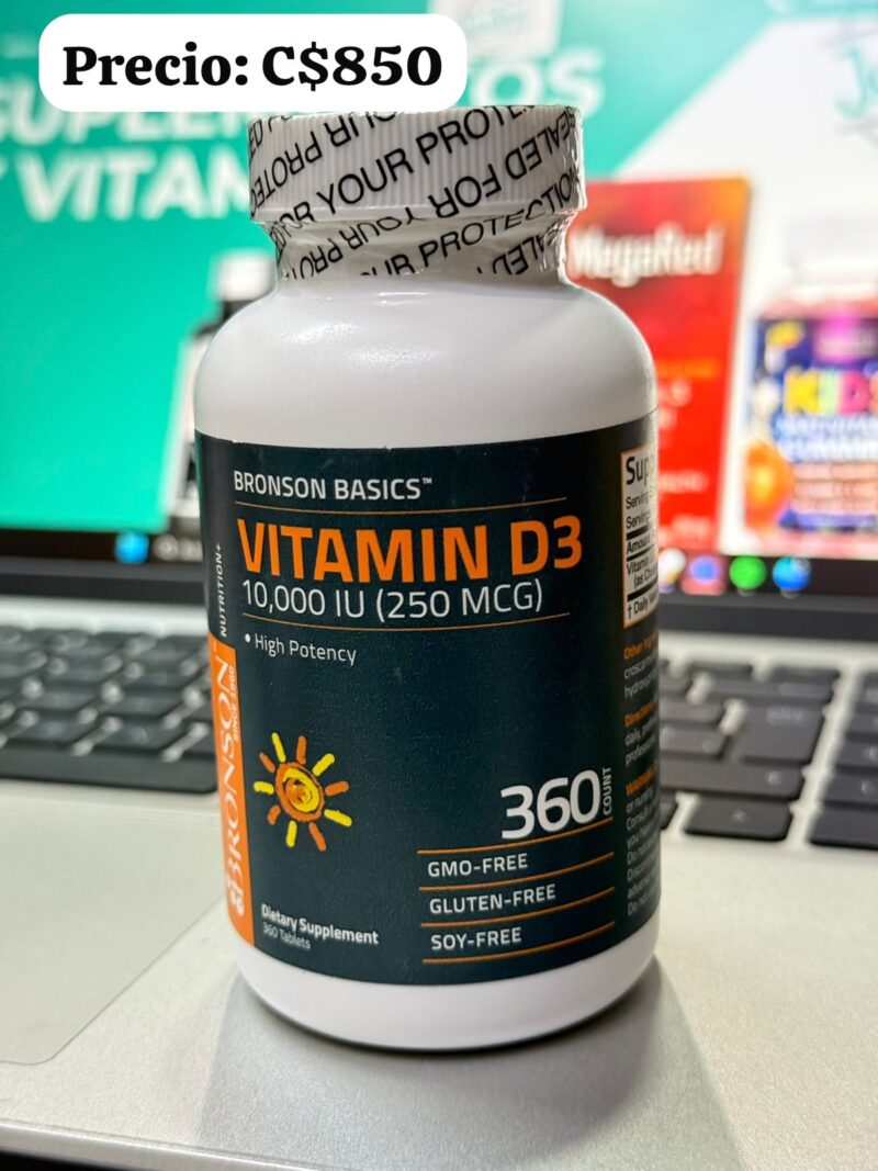Vitamins D3 - 10,000 IU Bronson