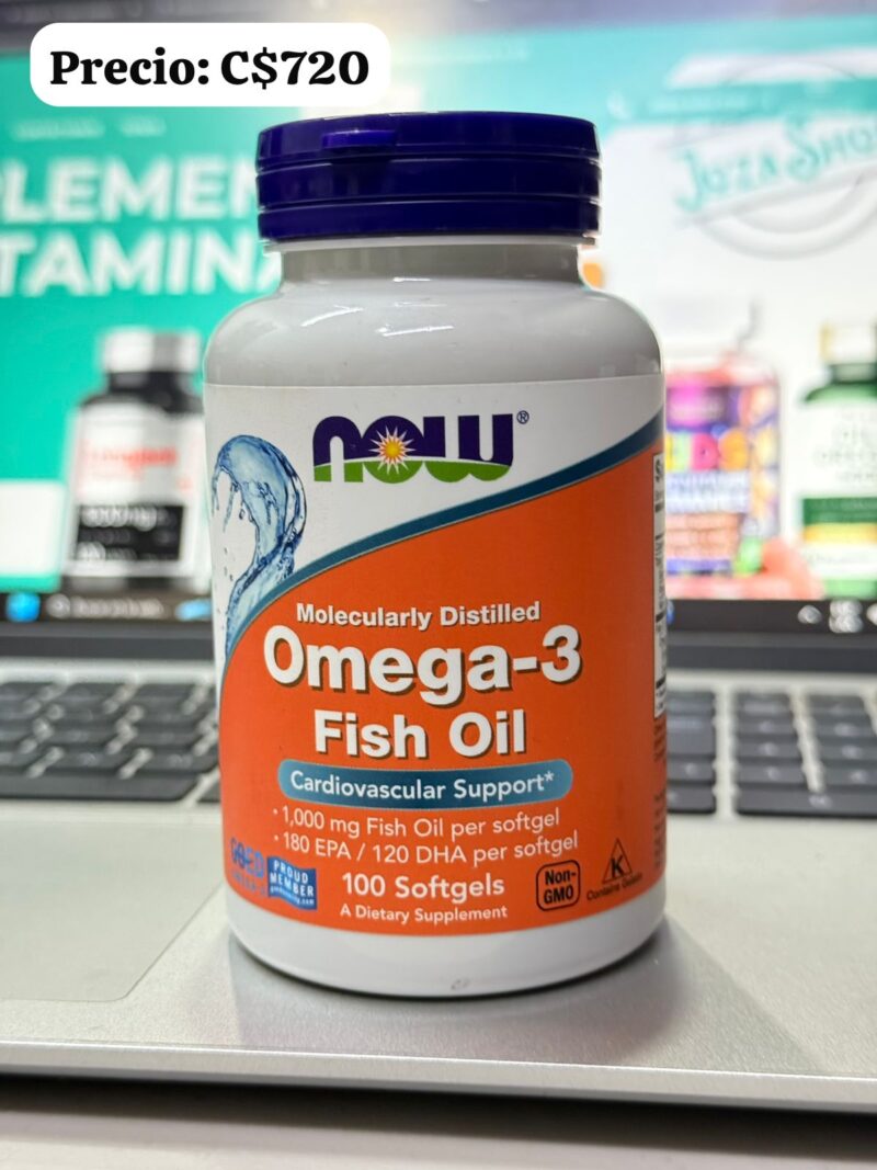 omega-3 Fish oil now 100 softgels