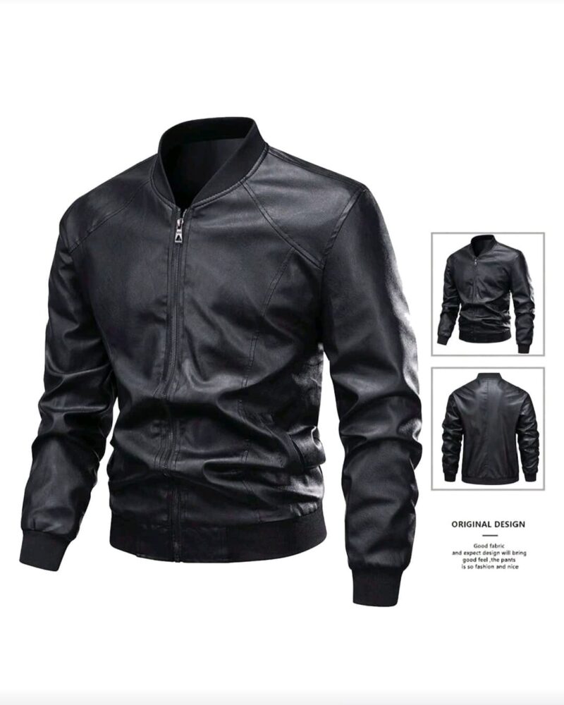 Chaqueta de cuero sintético,--S391 - Imagen 2