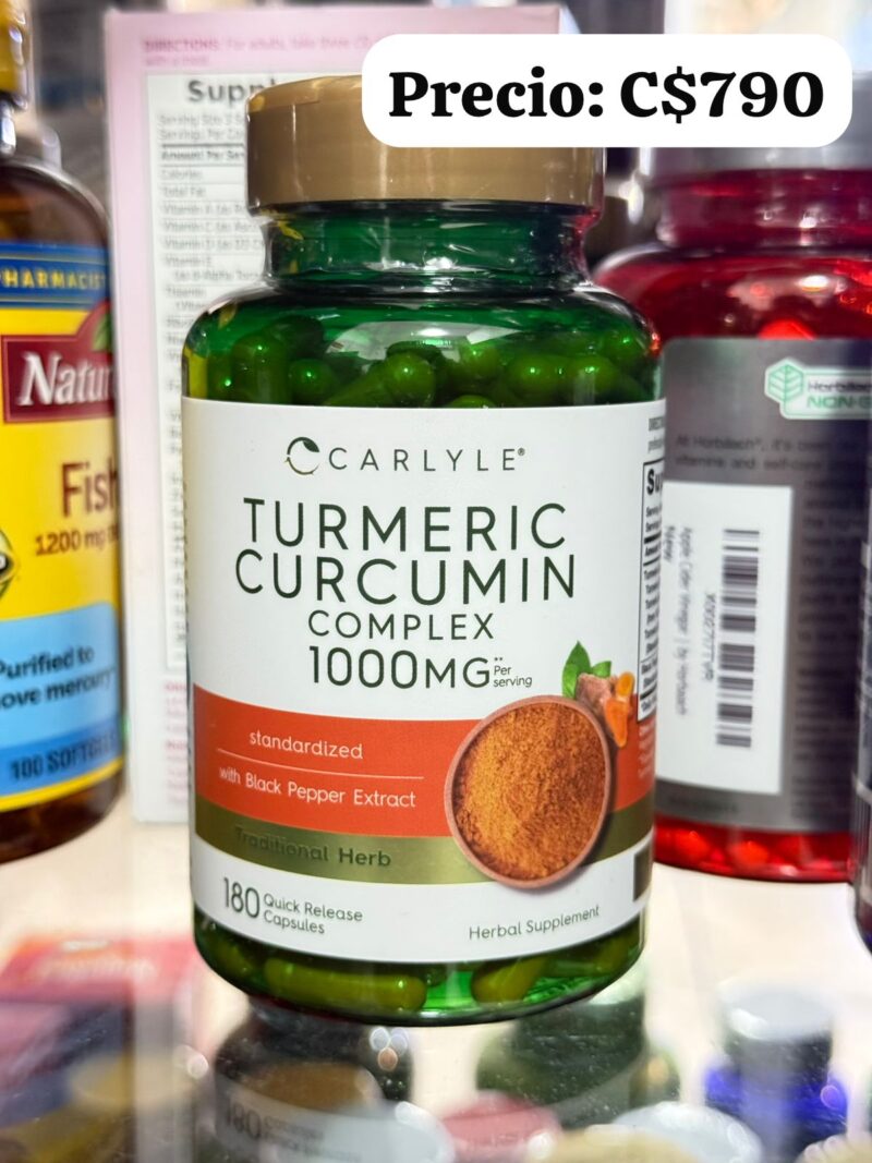 Turmeric Curcuma con pimienta negra