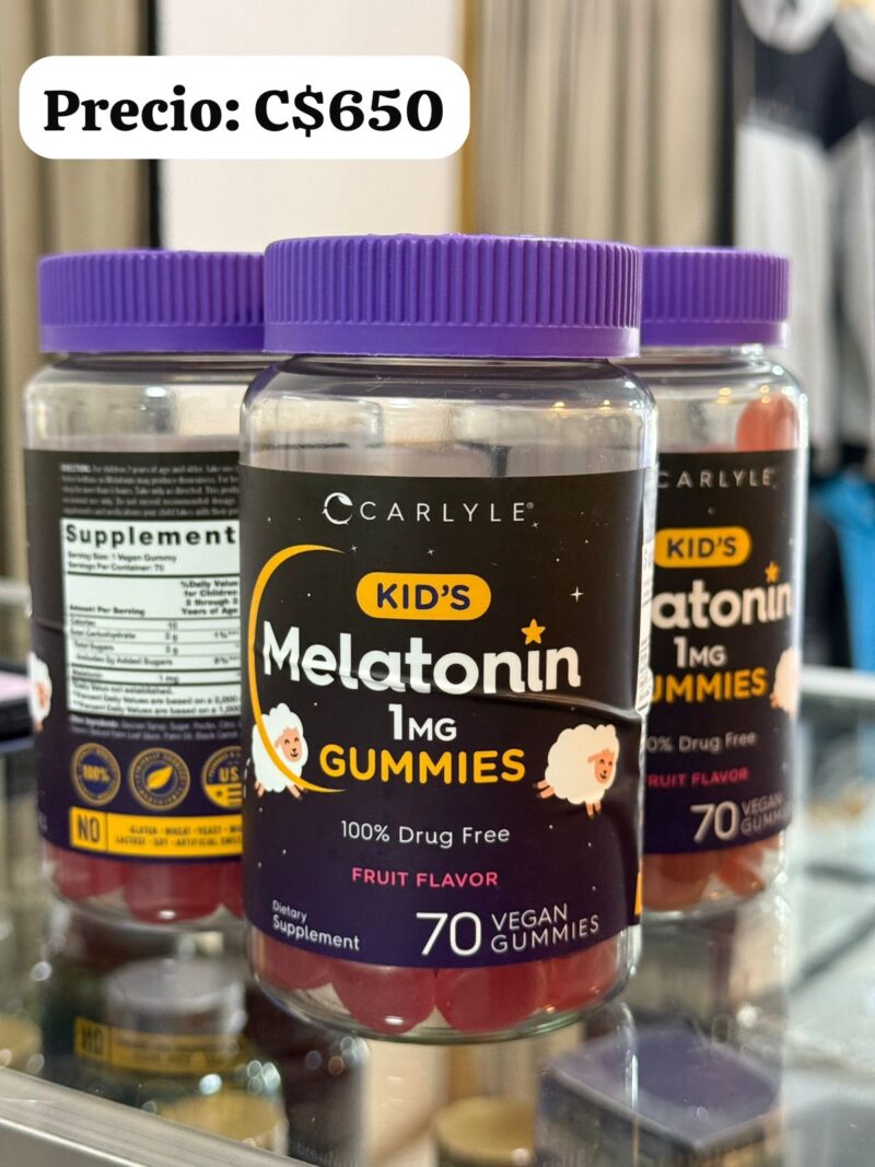 Melatonina en gomitas para niño (70 Gomitas Carlyle)