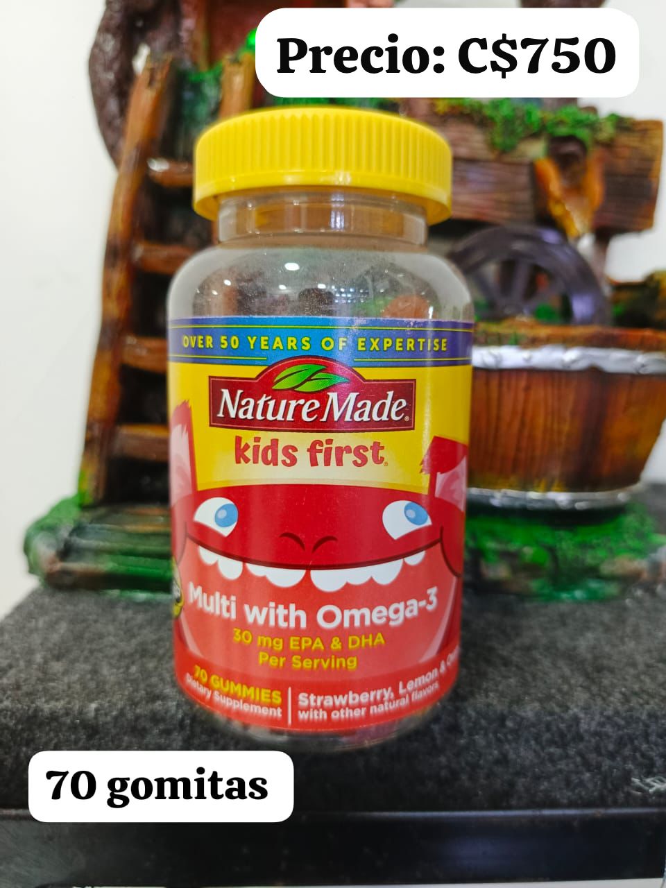 Multi Vitaminas con Omega-3 para niños y adolecentes.