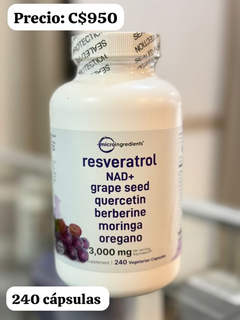 Nad-Resveratrol con berberina y moringa