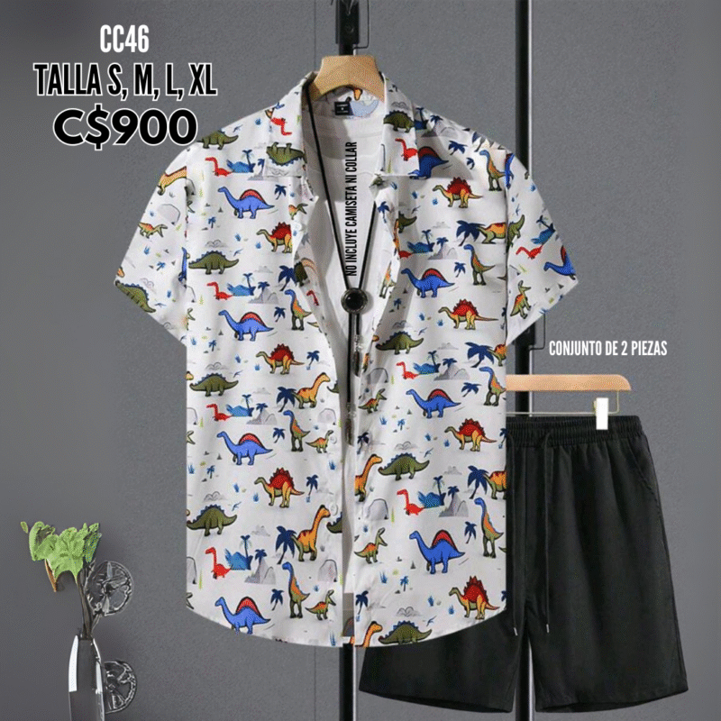 Conjunto de camisa con short. --CC46