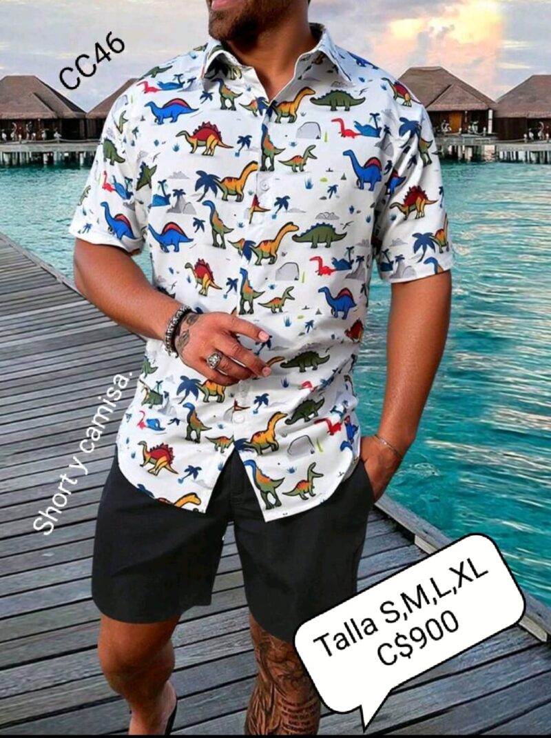 Conjunto de camisa con short. --CC46 - Imagen 2