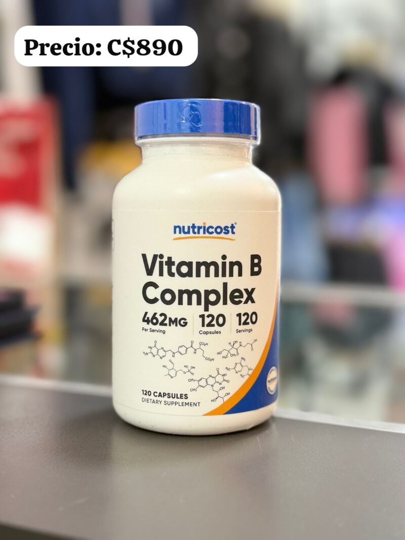 Complejo de vitamina B de 240 cápsulas.