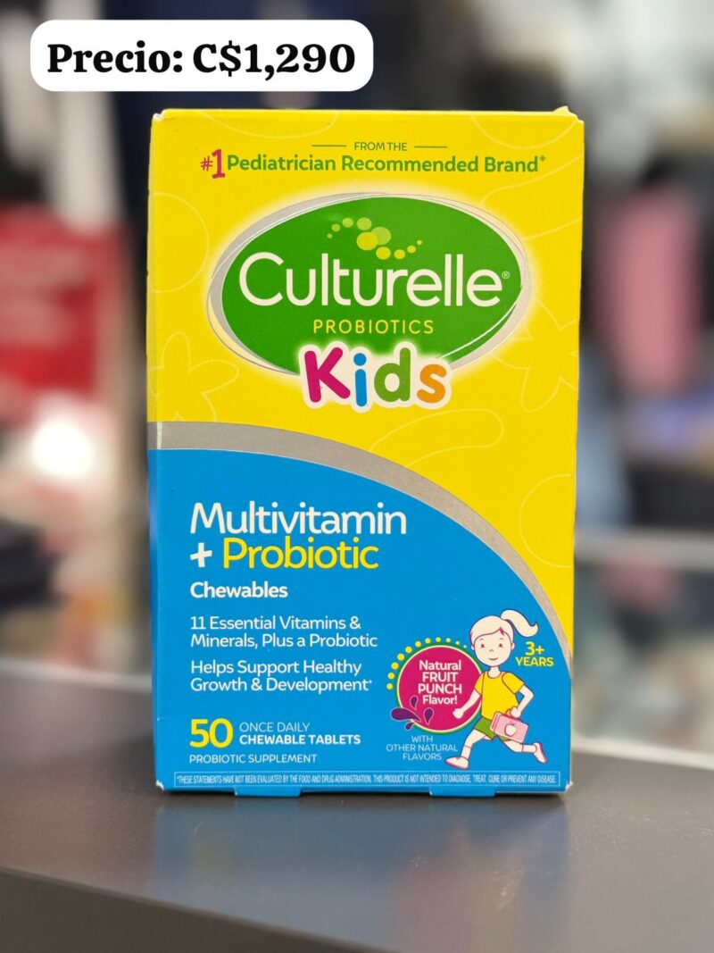 Multivitaminas + probiótico,  Culturelle.