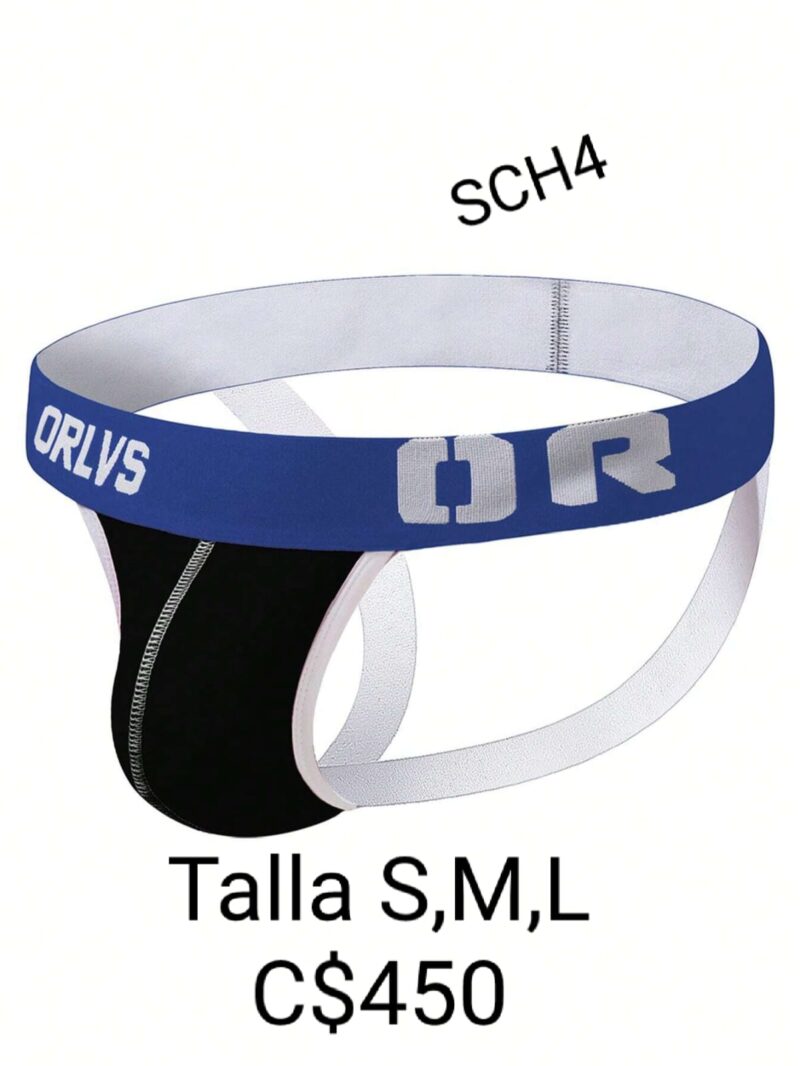 Suspensorio azul y negro