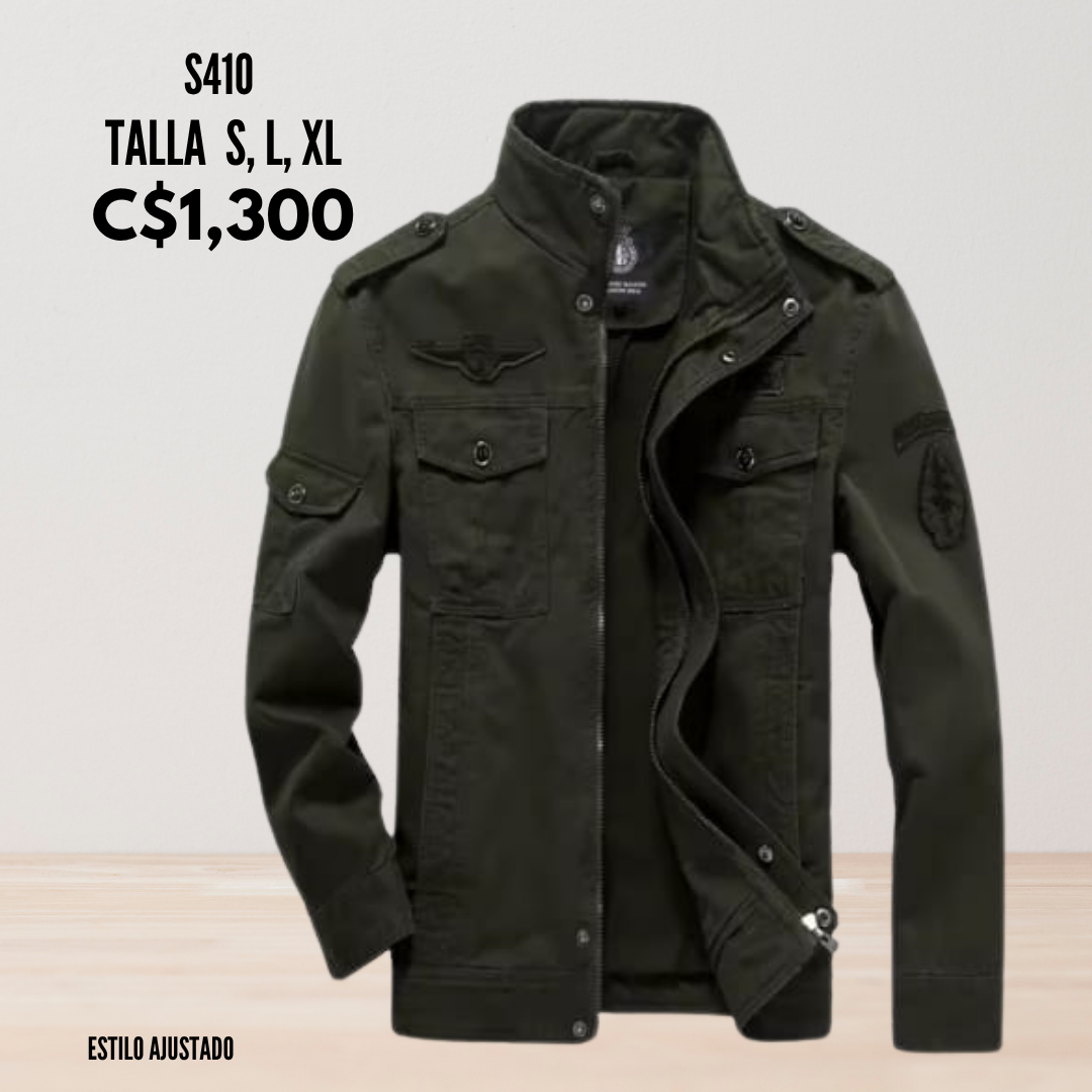 Chaqueta de mezclilla estilo Piloto - S410