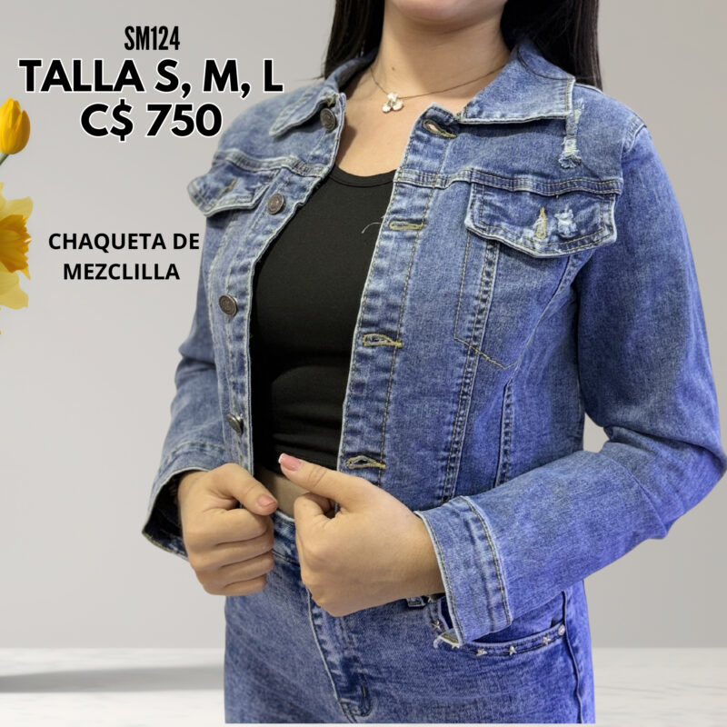 Chaqueta estilo jeans.--SM124