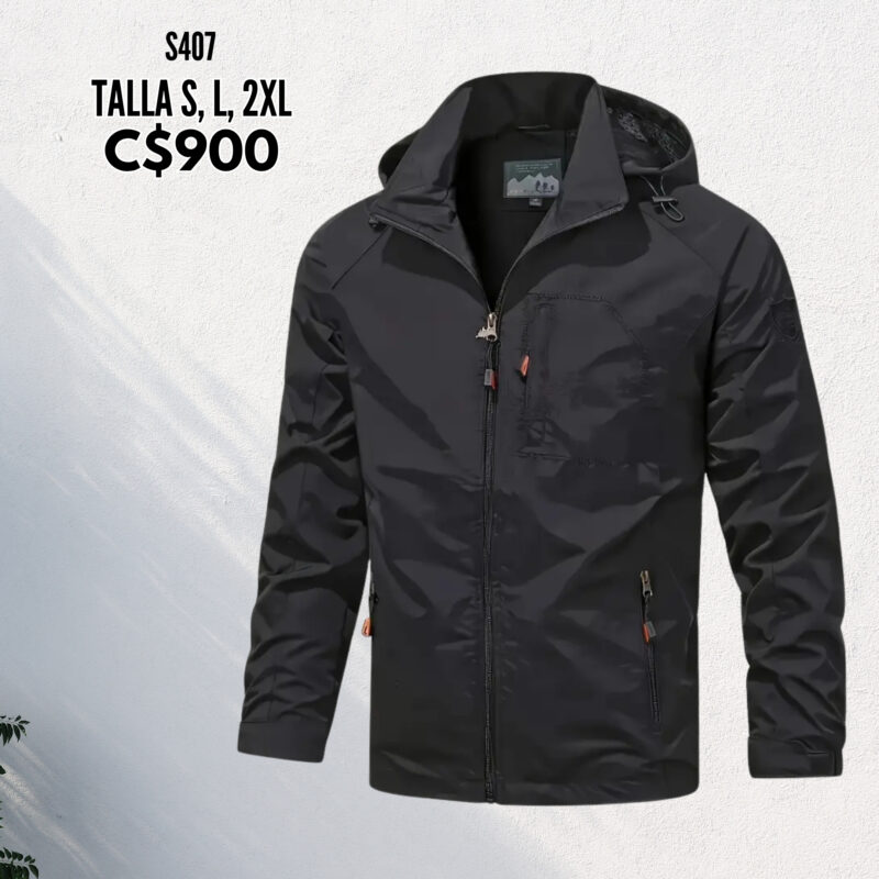 Chaqueta estilo impermeable.--S407
