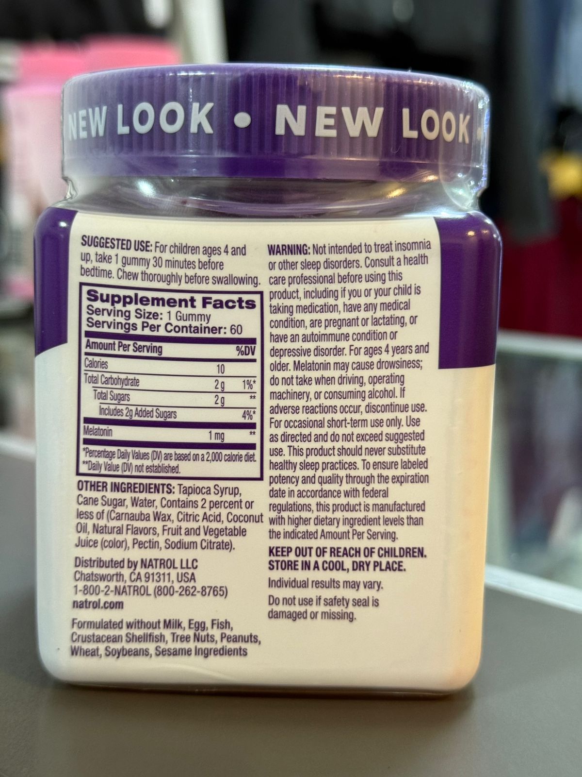 Melatonina 1 mg Natrol Kids 60 gomitas - Imagen 2