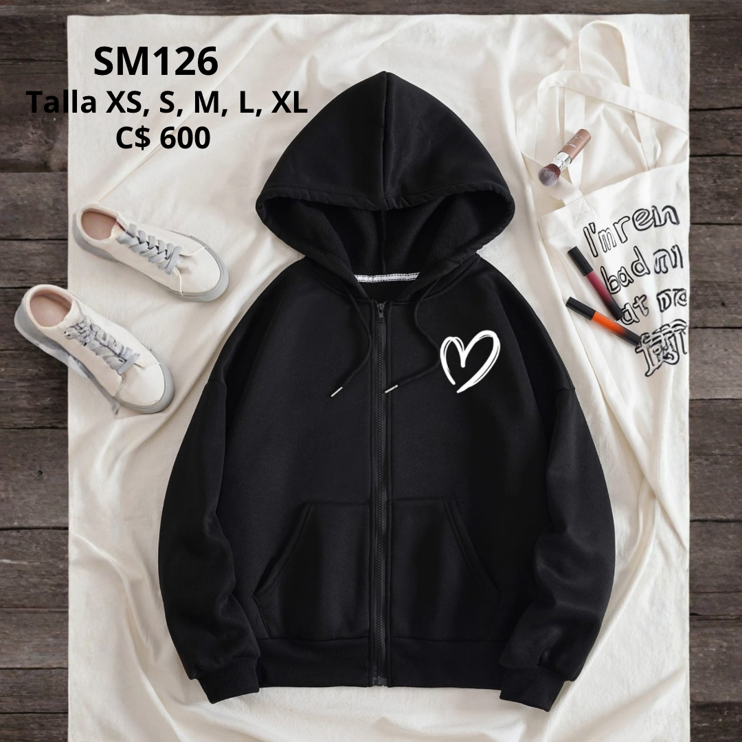 Chaqueta con capucha.--SM126