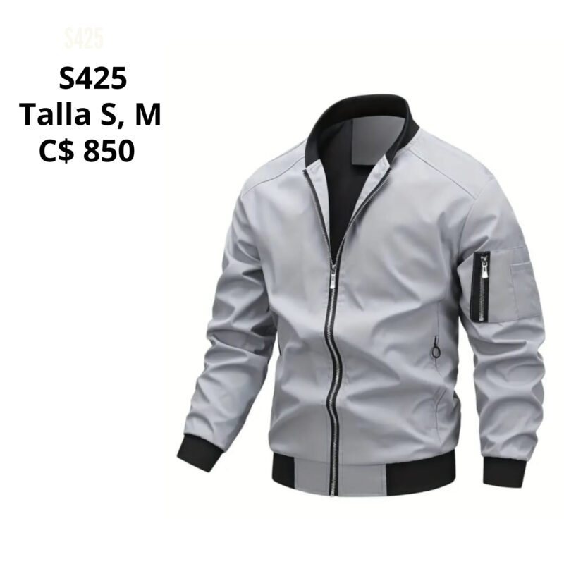 Chaqueta estilo impermeable.--S425