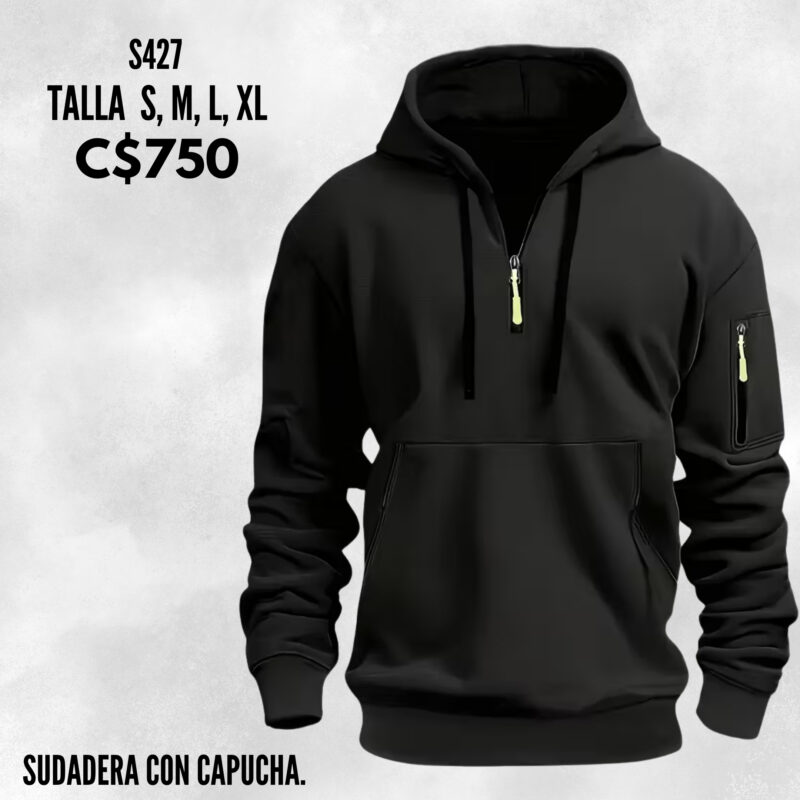 Sudadera con capucha,--S427