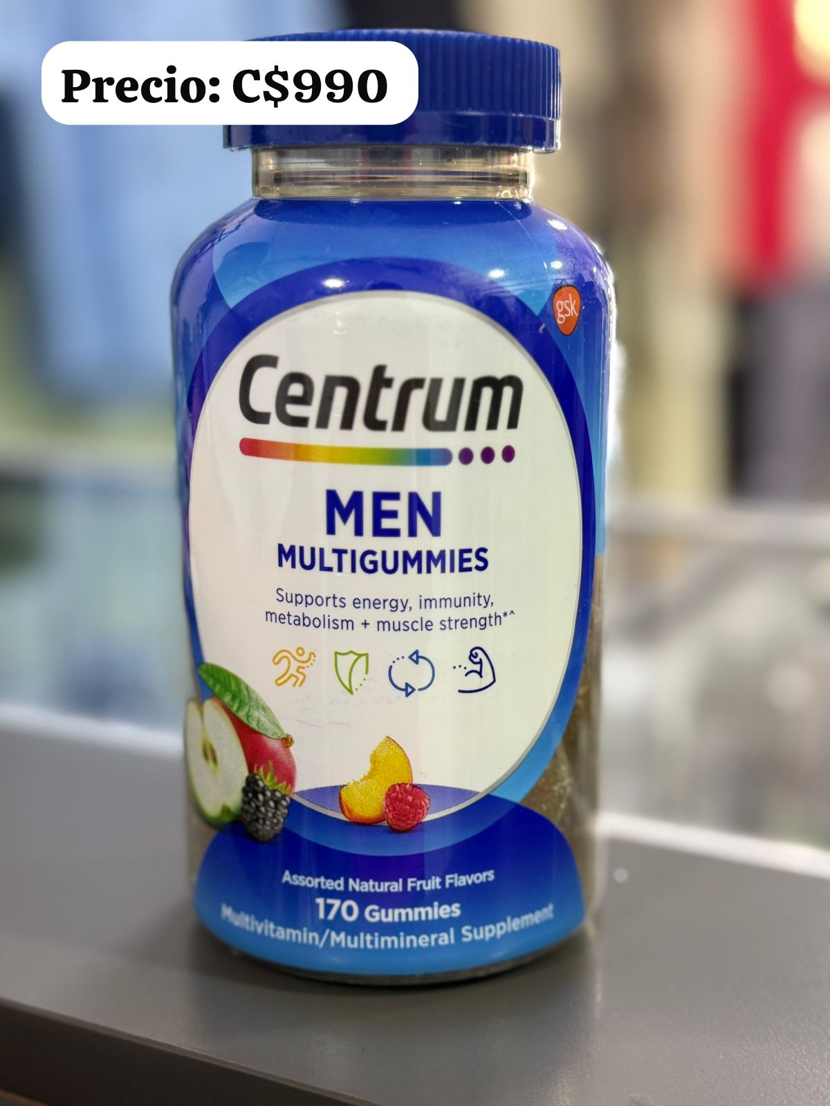 Centrum hombre 170 gomitas.