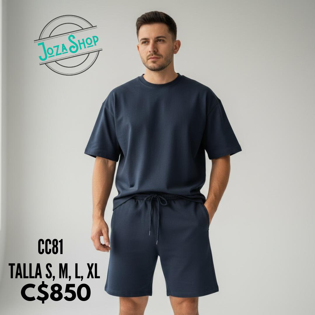 Conjunto Oversize azul oscuro - CC81