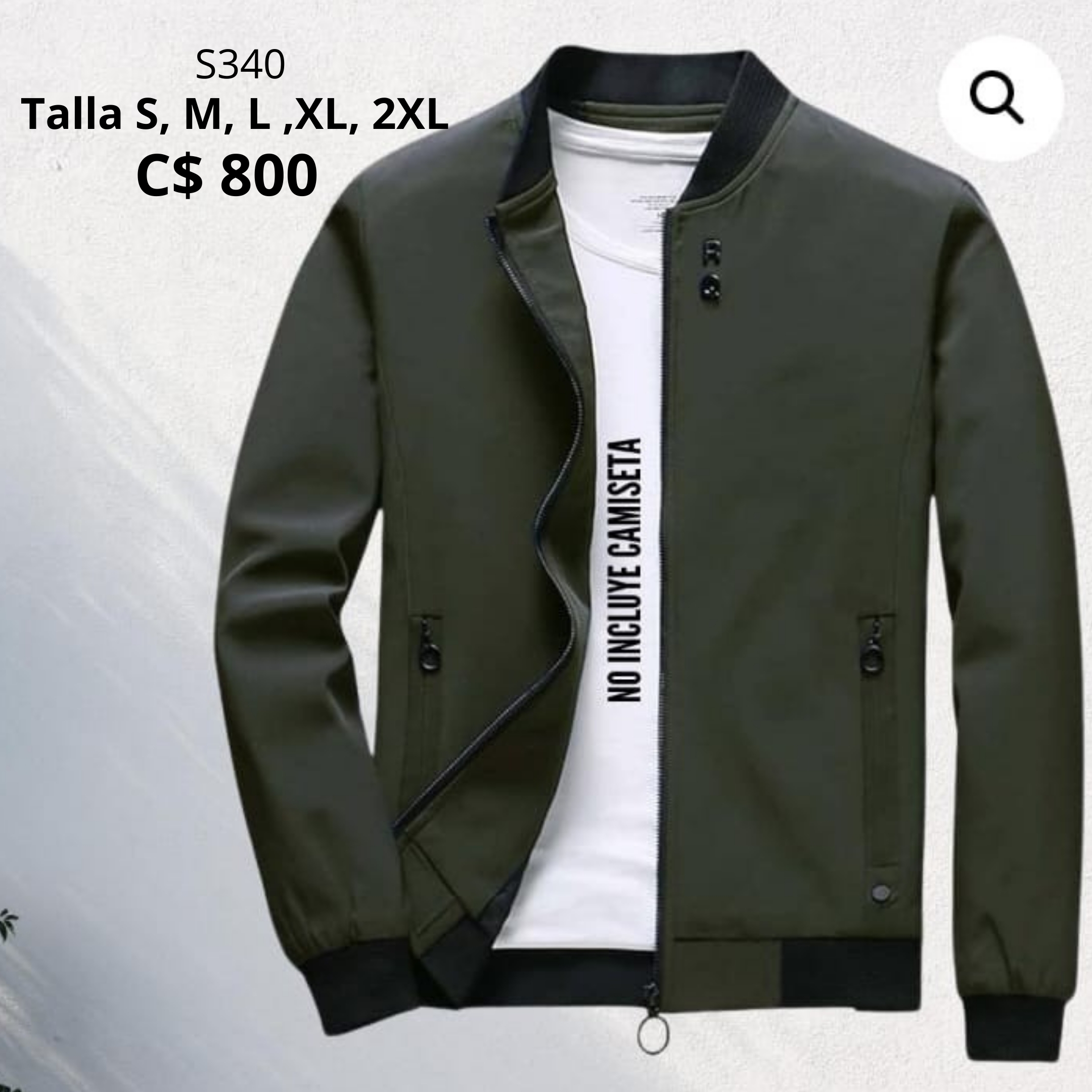 Chaqueta estilo impermeable --S340