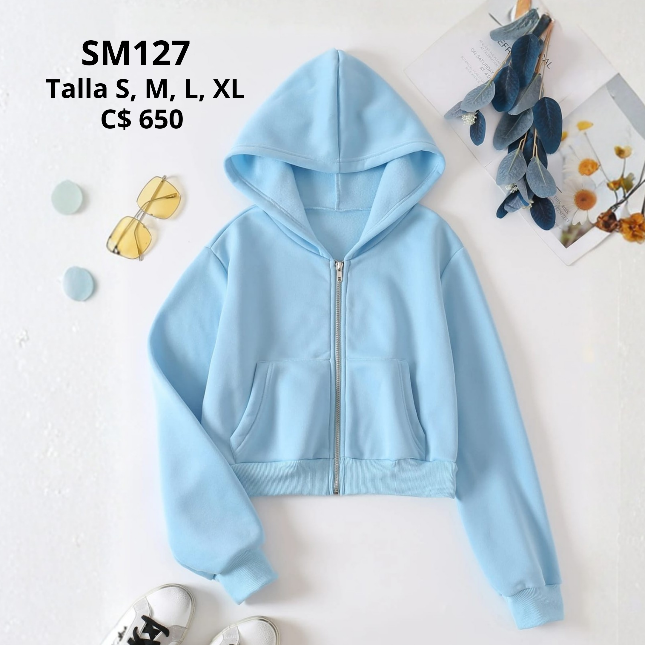 Chaqueta celeste para dama - SM127