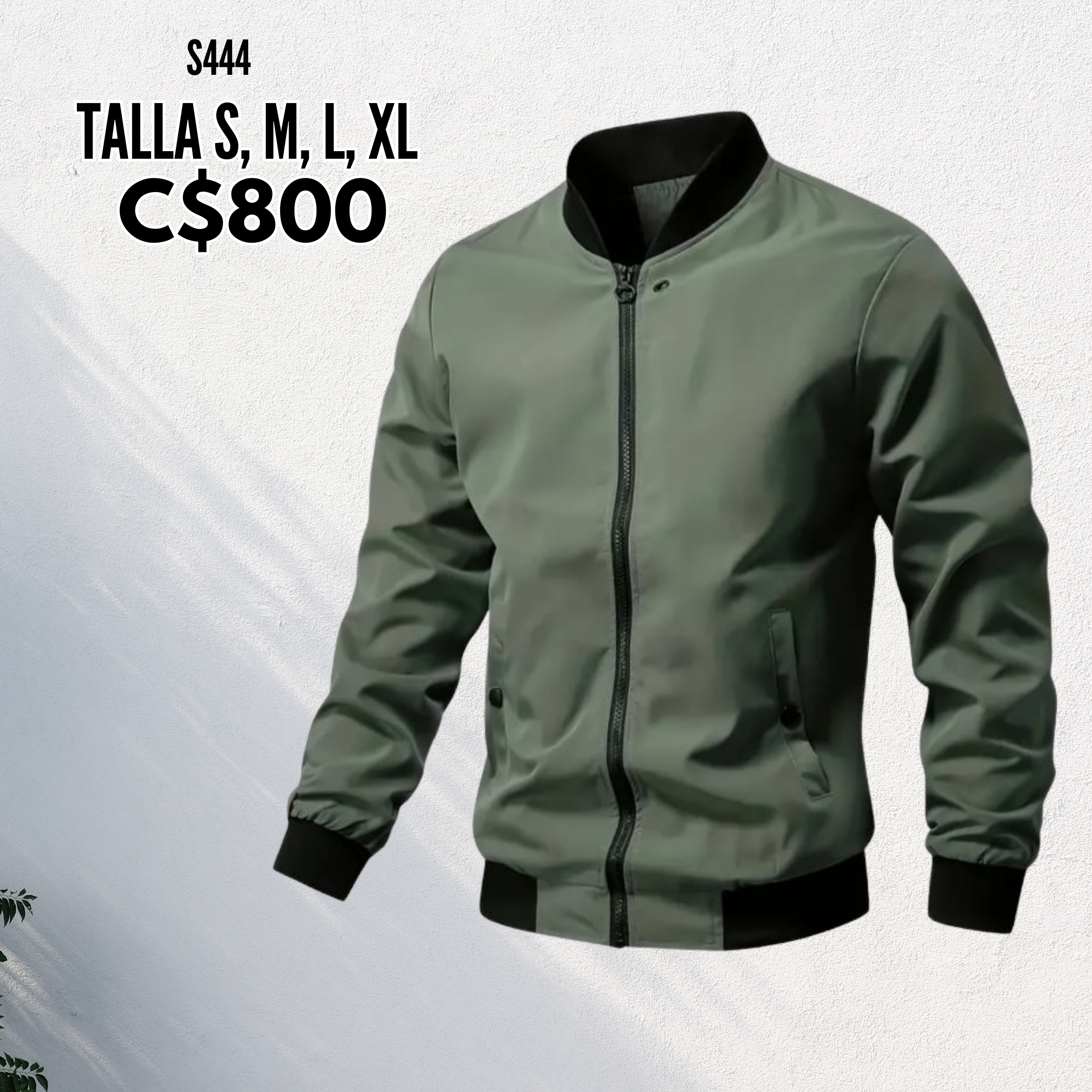 Chaqueta estilo impermeable.--S444