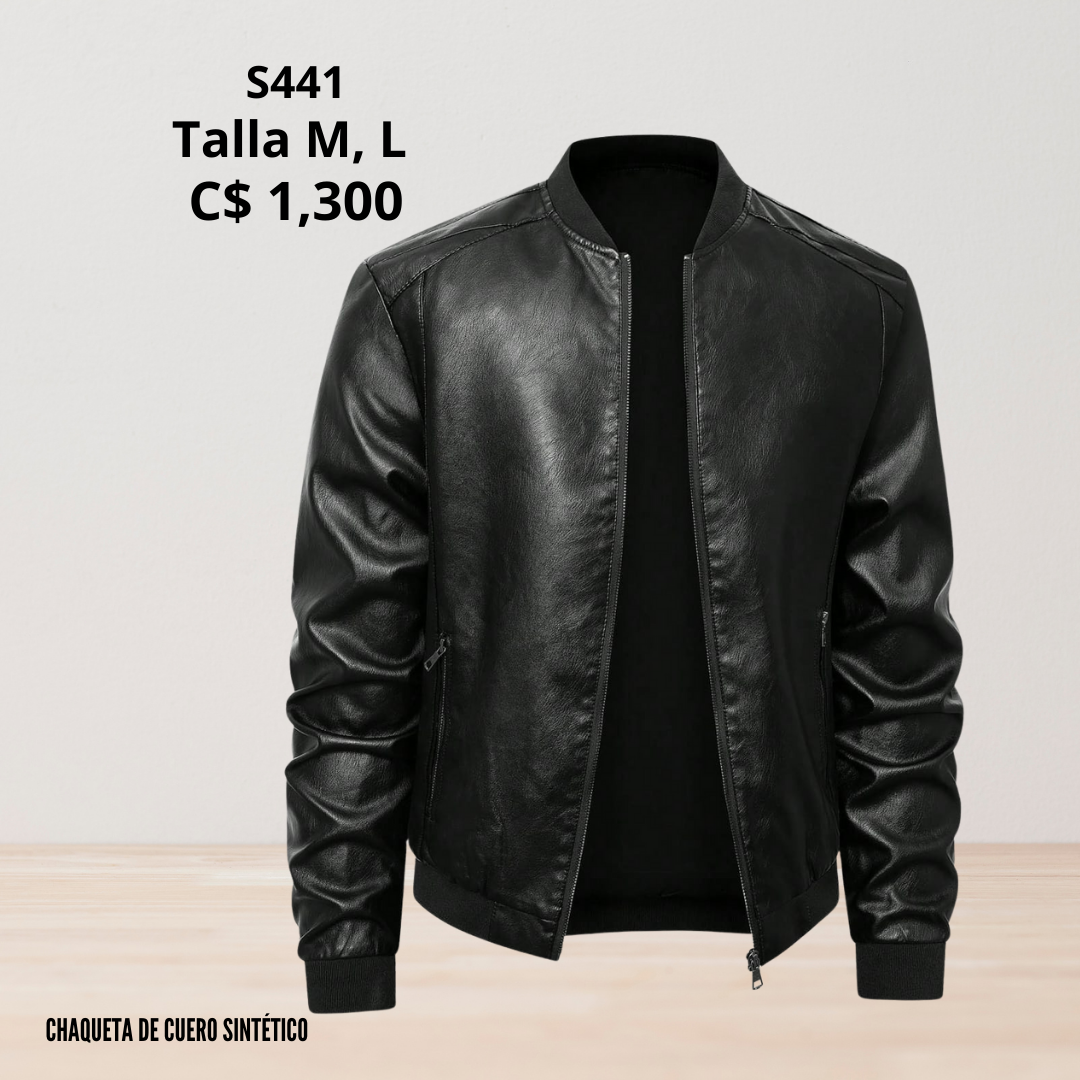 Chaqueta de Cuero Sintético - S441