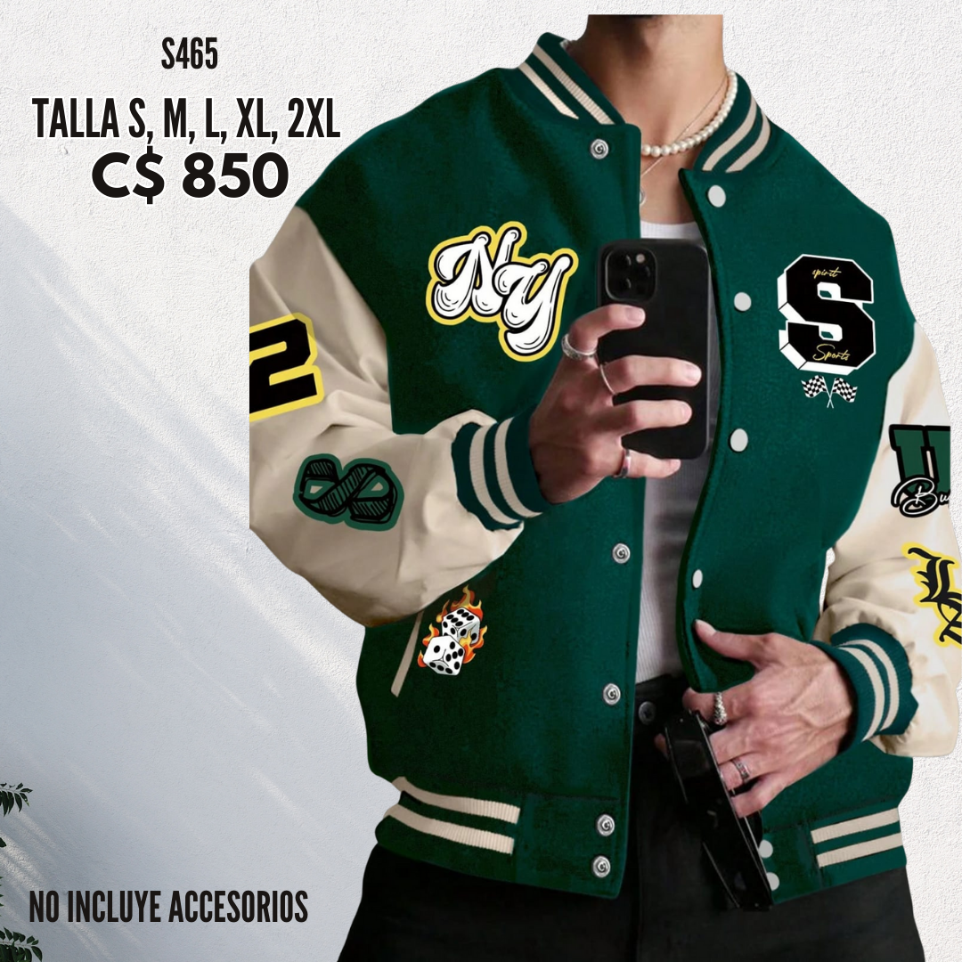 Chaqueta estilo Universitaria - S465