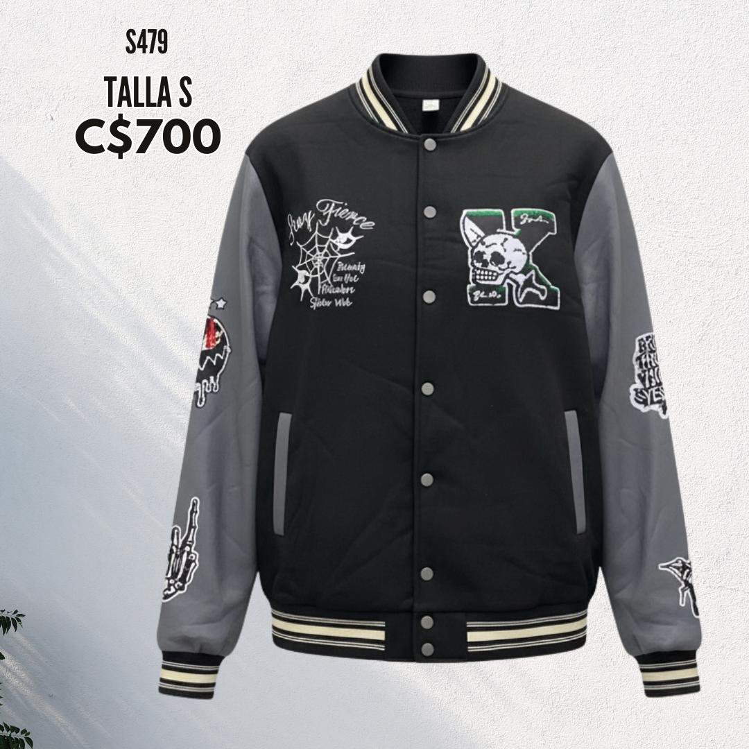 Chaqueta estilo universitaria - S479