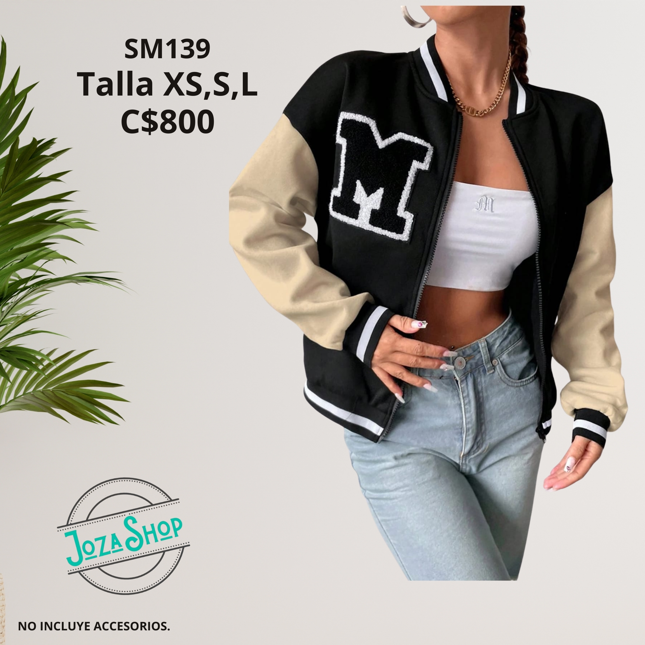 Chaqueta estilo universitario,--SM139