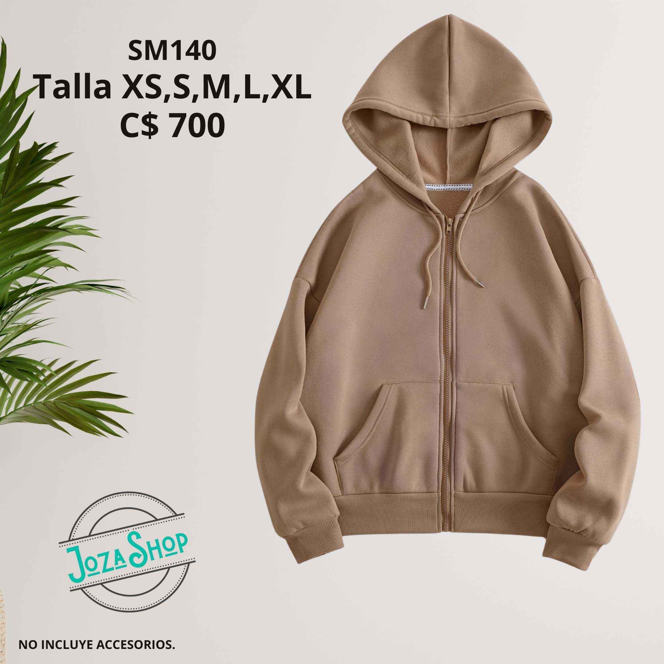 Chaqueta con capucha.--SM140