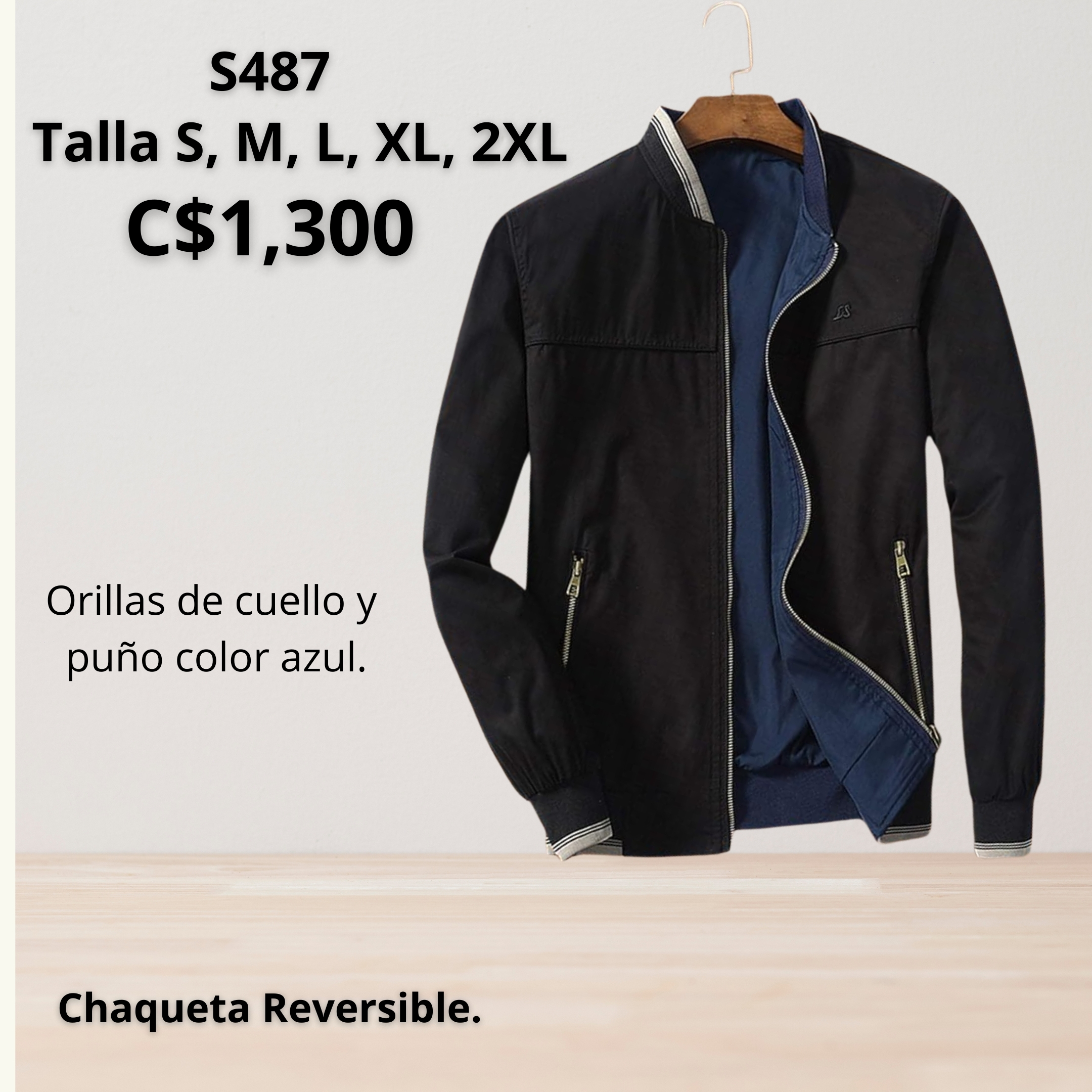 Chaqueta reversible,--S487